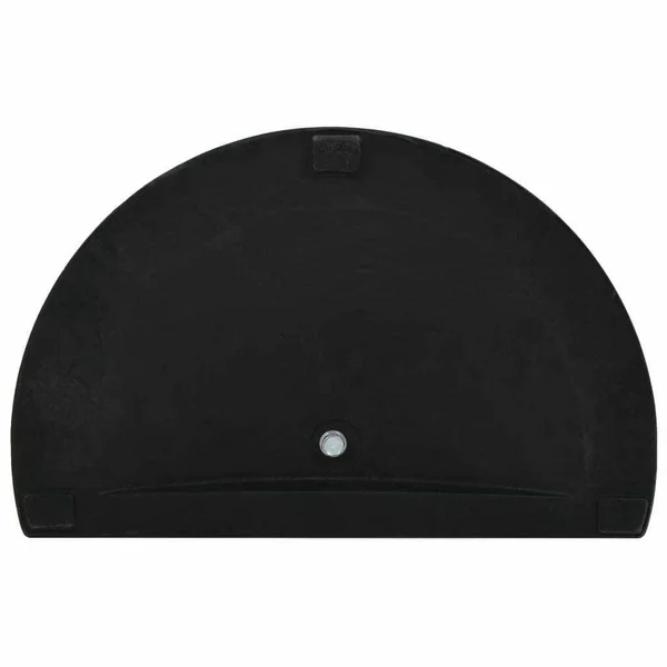 vidaXL Parasol Base Half Round Polyresin 19.8 lbs Black - 45198