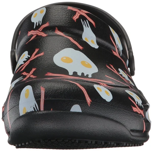 Crocs Unisex Bistro Graphic Clog - Size: 9, Black/White