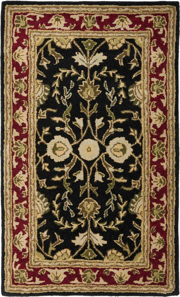 Safavieh Heritage HG261B 4& x 6& Black, Red Rug