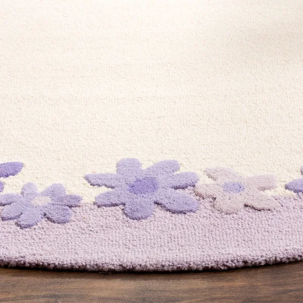 Safavieh Kids Ivory/Lavender 2 ft. x 7 ft. Runner Rug