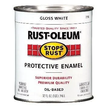 Protective Enamel Paint, Gloss White ~ Quart