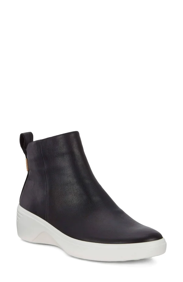 Ecco Women's Soft 7 Wedge Boot Black