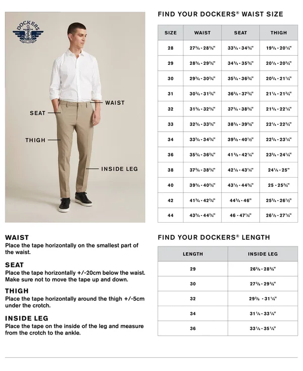 Dockers Men's Signature Lux Cotton Straight Fit Creased Stretch Khaki Pants - Timber Wolf