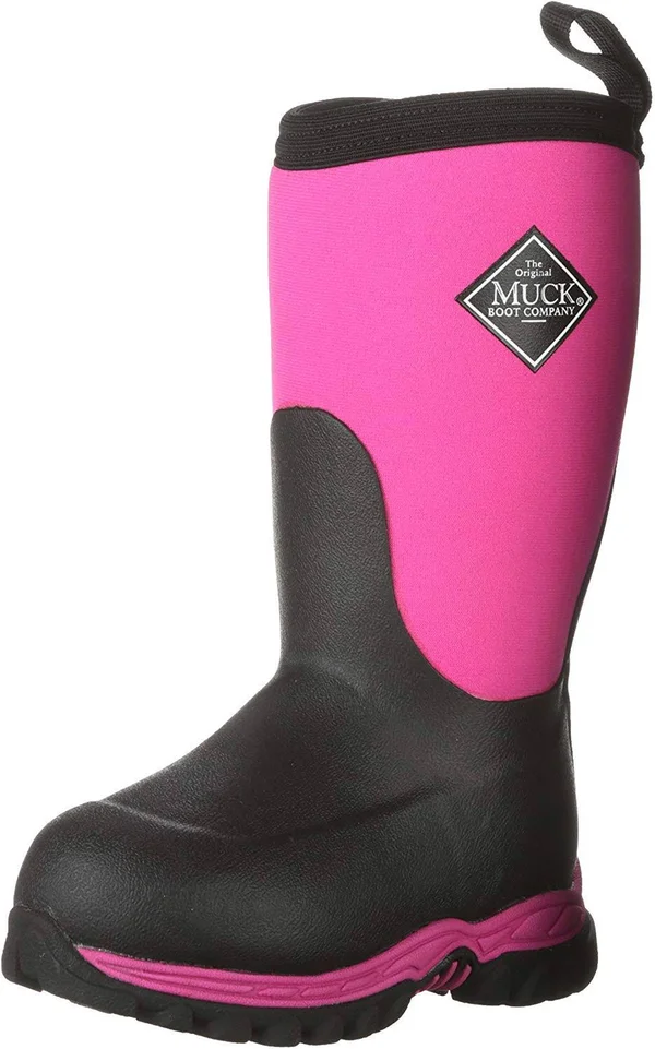 Muck Boot Kids Rugged II Pink/Black - 12