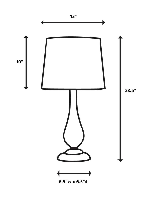 Uttermost 26214 Mustapha Distressed Silver Table Lamp