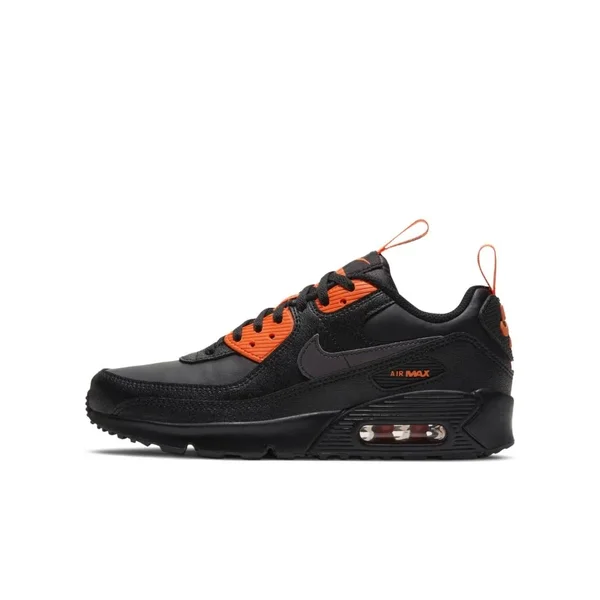 Nike Air Max 90 SE Big Kids& Shoes in Black - Size: 4Y, CT5231-001