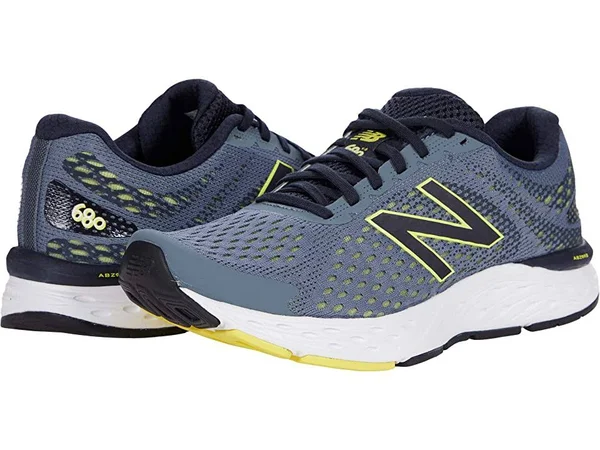 New Balance 680v6 Men's Running Shoes, Size: 9.5 4E, Med Grey