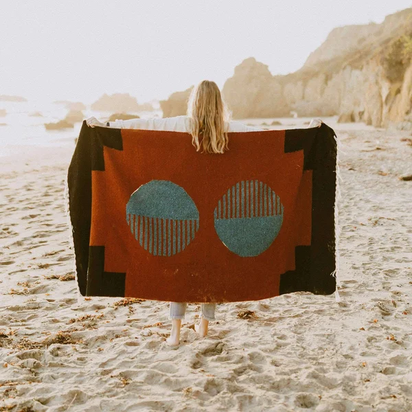 Trek Light Gear Horizon Blanket. Yoga, Camping, Van Life, Home & Picnic. Trek Light. Black/Rust