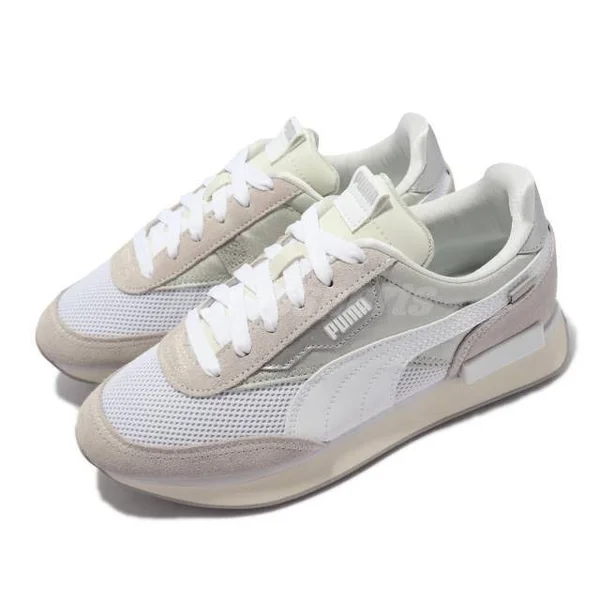 Puma Womens Future Rider &Chrome Vaporous Grey& Vaporous Grey/Grey Violet Wmns Marathon Running Shoes/Sneakers 375081-01 (US Siz