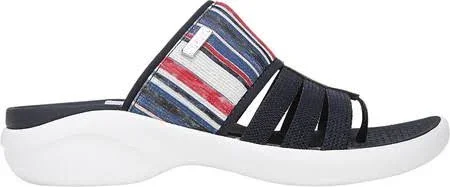 Bzees Chill Women's Shoes Navy/Red/White Vacation Stripe : 9 M