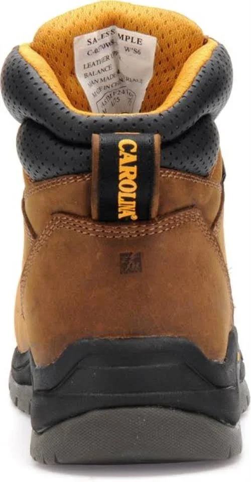 Women's Carolina 6x22 Composite Toe WP Work Boot CA1620 - 6.5 M - Brown