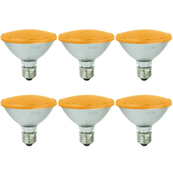 Sunlite LED PAR30 Colored Reflector 3W Light Bulb Medium (E26) Base - Amber 6