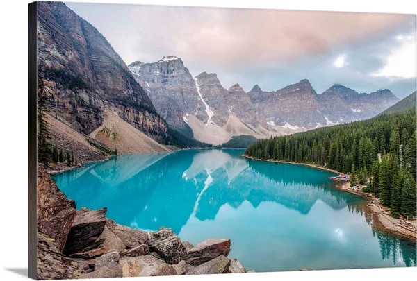 Moraine Lake, Banff National Park, Alberta, Canada, Canvas Wall Art, 36x24, Great Big Canvas