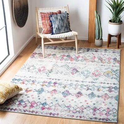 Sevigny Southwestern Gray/Purple Area Rug Union Rustic Rug Size: Square 12'