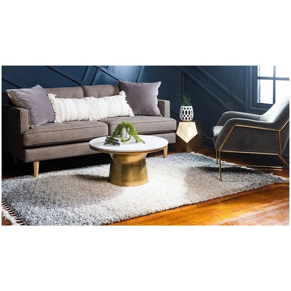 Unique Loom Hygge Shag Shag Area Rug Collection - Runner 2&7x22x8&2x22 3143987