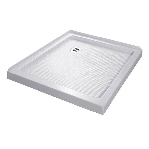 DreamLine DLT-1032320 Slimline 32x22 x 32x22 Double Threshold Shower Base