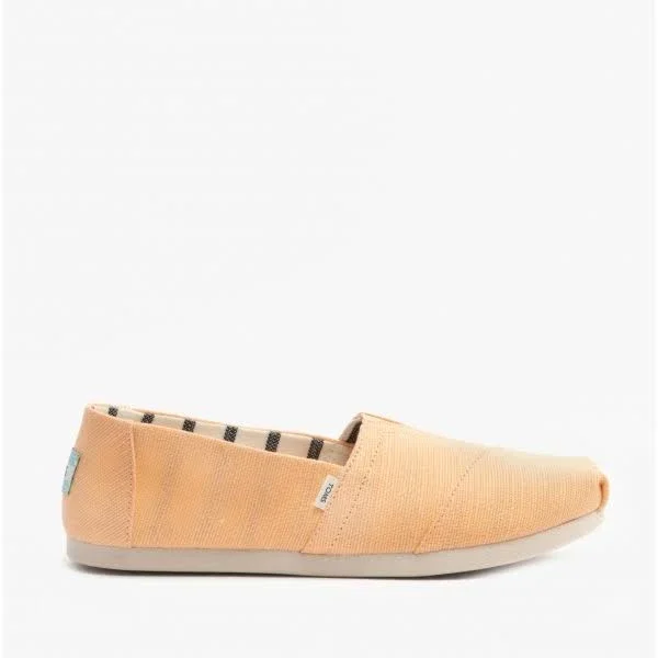 Toms Alpargata Light Orange Womens Espadrilles Slipons Shoes, 8 UK