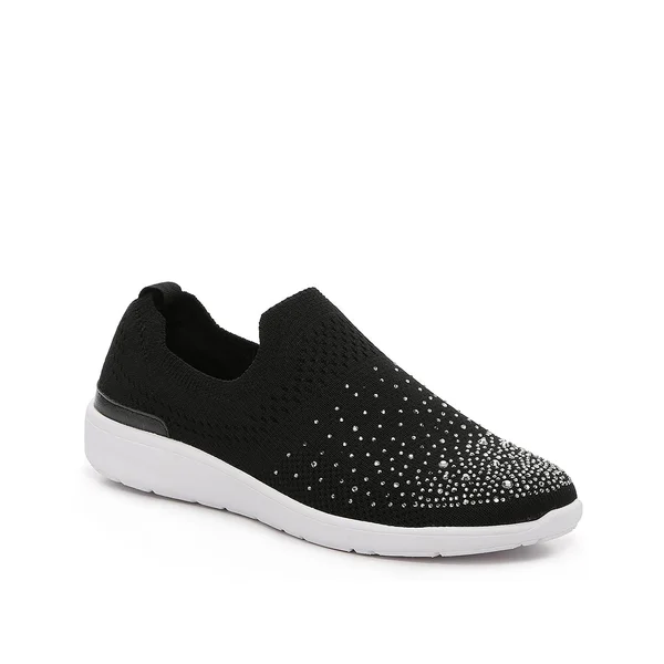 Kelly & Katie Valdina SlipOn Sneaker - Women's, Black, Size 7.5, Slip-Ons, Sneakers, Slip-On, Stretch