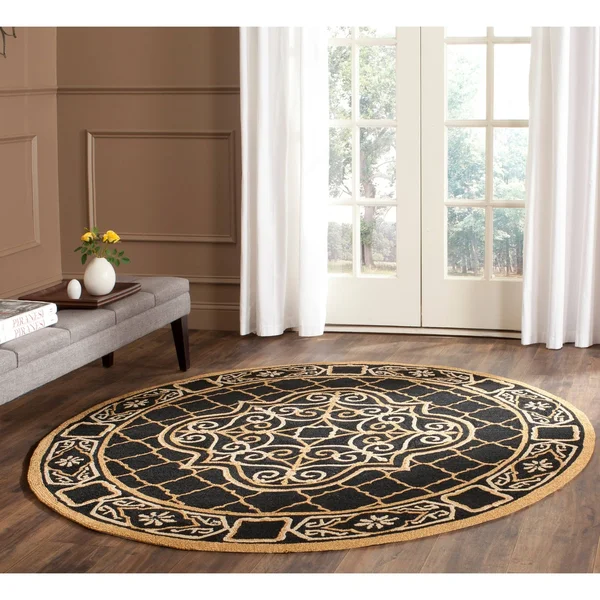Safavieh Easy Care Rug Collection EZC729D - Black, Gold - 8& x 10&