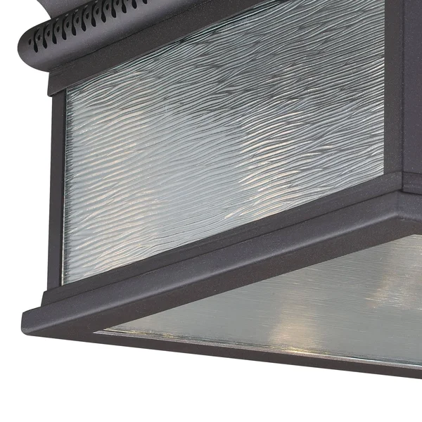Vaxcel Cambridge 2 Light Outdoor Flush Mount, Oil Rubbed Bronze T0472