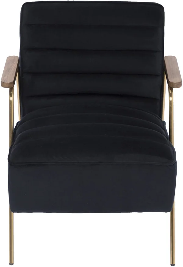 Meridian Furniture Woodford Black Velvet Accent Chair