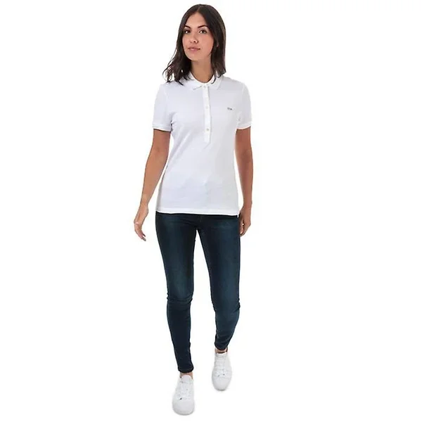 Lacoste Women's Slim Fit Stretch Mini Cotton PiquÃ Polo Shirt - 42