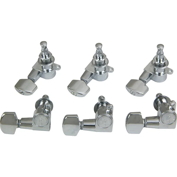 Schaller M6 Mini Tuning Machine Heads 6 In-Line Chrome