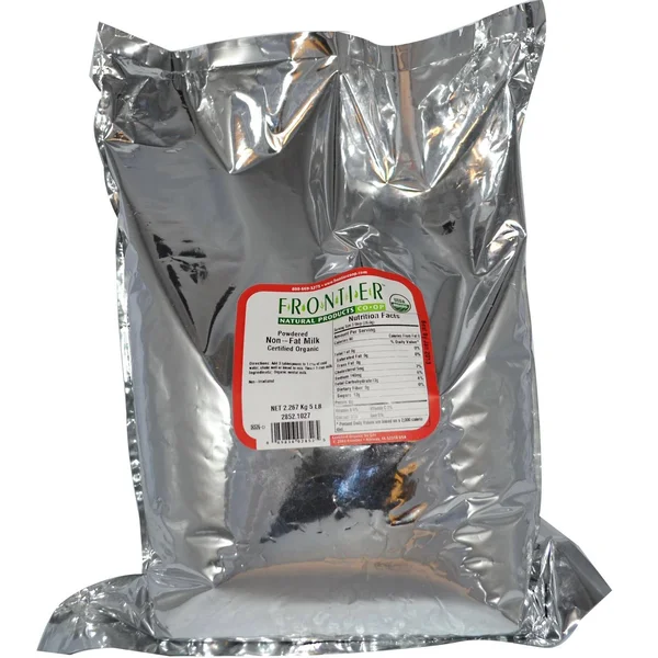 Frontier Non-Fat Milk Powder, Organic -- 5 lbs