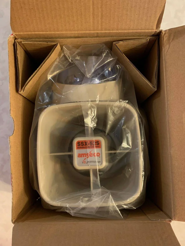 Potter Electric Signal SSX52SB 15W Siren/Strobe - Blue