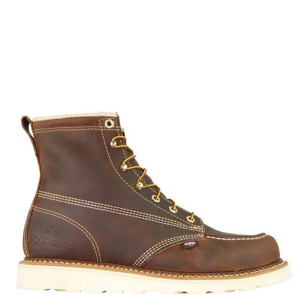 Men's Thorogood 814-4203 American Heritage 6x22 Moc Toe Wedge Boots - Brown 10, M