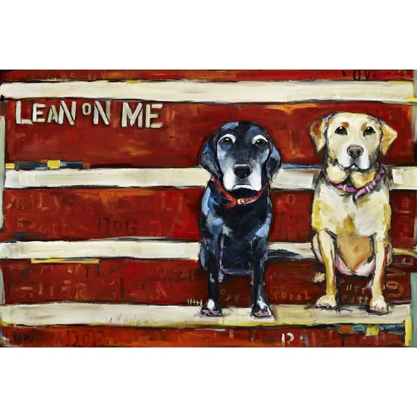 Marmont Hill Lean on Me by Tori Campisi Painting Print on Canvas
