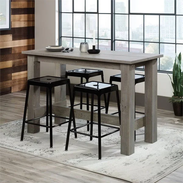 Sauder Boone Mountain Counter Height Dining Table in Mystic Oak