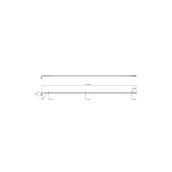 DT Swiss Revolution Black Spokes - 14 - 17 G \x3d 2, 1.5 mm (Box of 100)