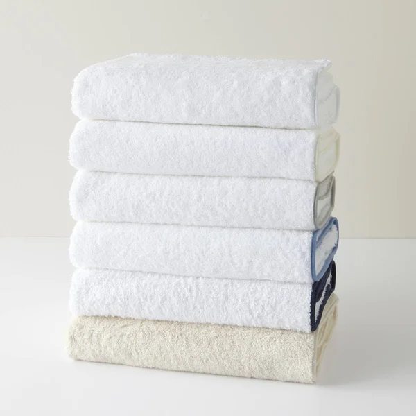 Matouk Cairo Bath Towel - White/Smoke