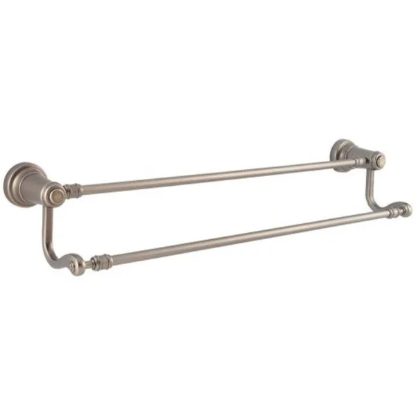 Pfister Ashfield 24x22 Double Towel Bar, Rustic Pewter btb-yp5e