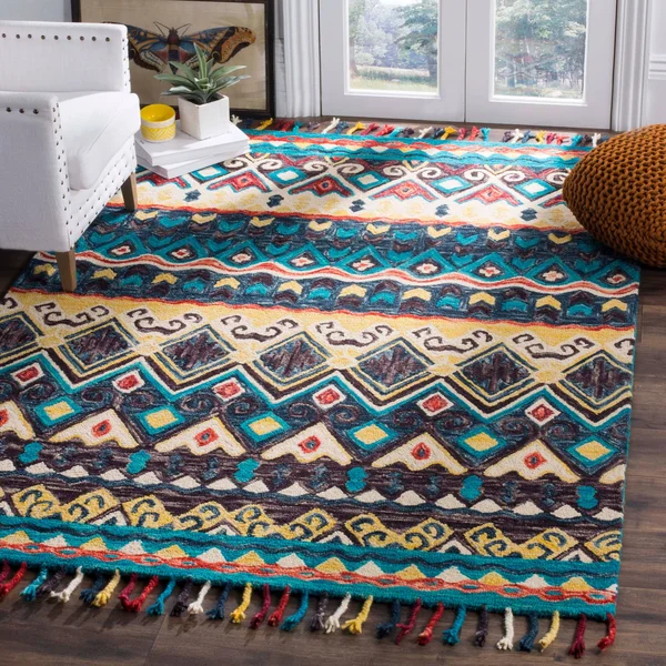 Safavieh Aspen Blue/Red 6 ft. x 9 ft. Area Rug
