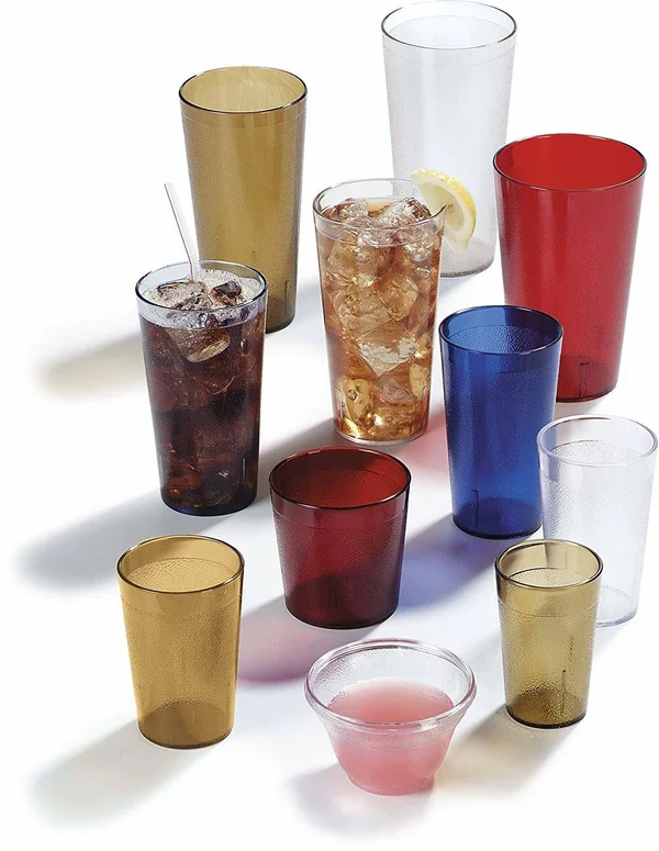 Carlisle 522407 Stackable Shatter-Resistant Plastic Tumbler - 24 oz, Clear Case O