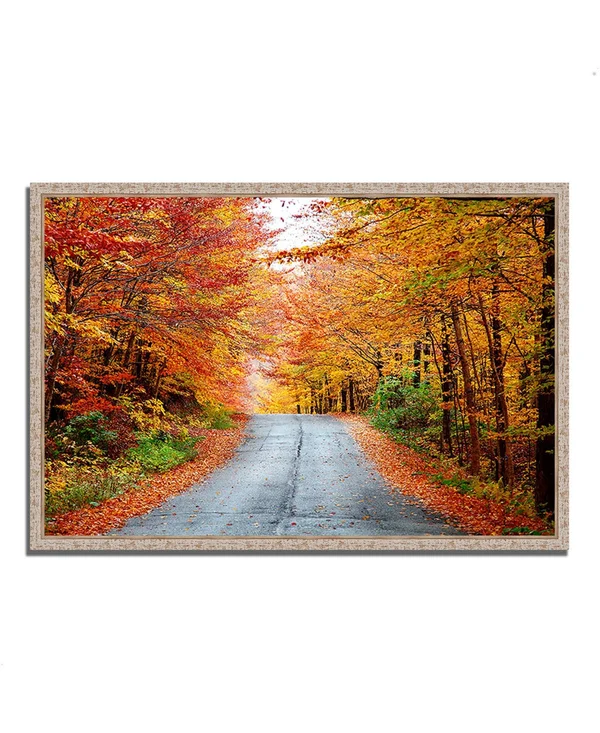Tangletown Fine Art Autumn Afternoon Fine Art Giclee Print on Gallery Wrap Canvas - 59x22 x 40x22 - Multi
