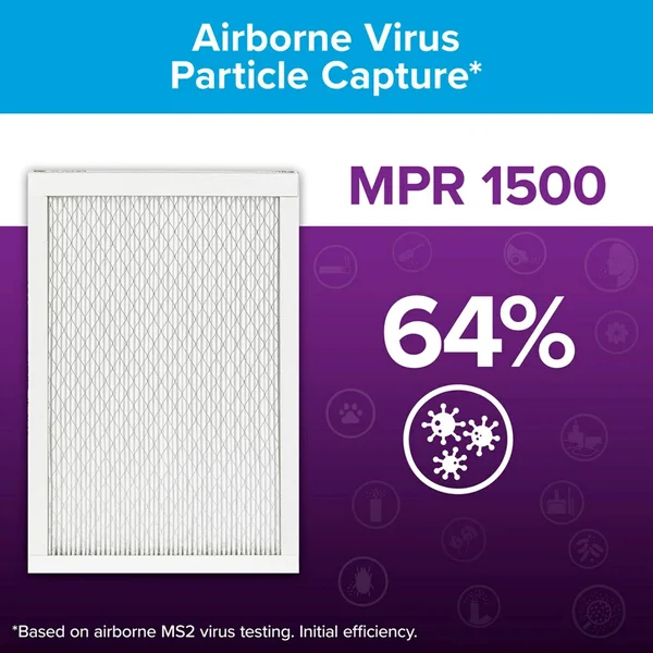 Filtrete 16x24x1, AC Furnace Air Filter, MPR 1500, Healthy Living Ultra Allergen, 6-Pack