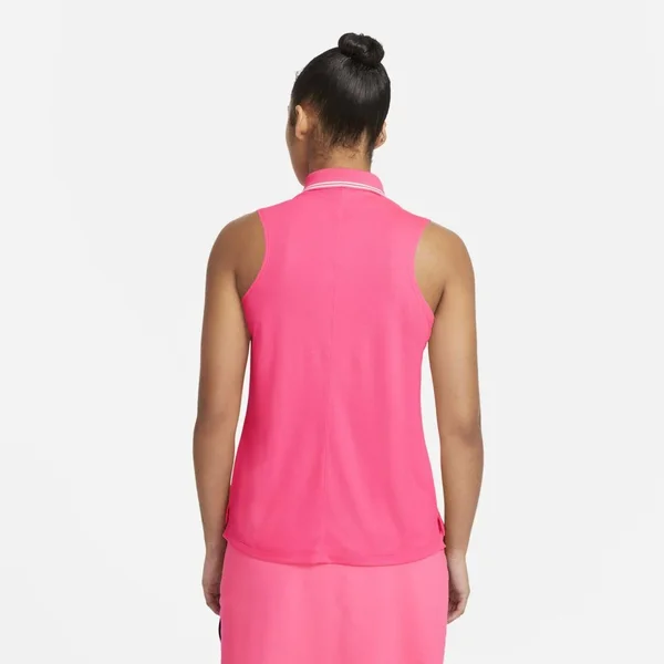 Nike Women's Dri-Fit Victory Sleeveless Golf Polo - XL, Hyper Pink
