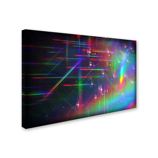Trademark Fine Art Beata Czyzowska Young 'Rainbow Logistics IV' Canvas Art - Multi, Size: 22 x 32