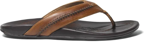 Olukai Mea Ola Tan/Dark Java 10138-3448 (Men's) 7 at Dodds Shoe Co