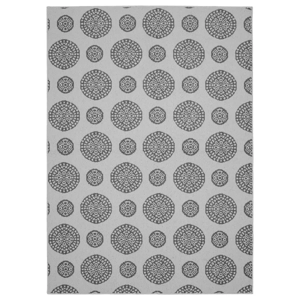 Garland Rug Memento Area Rug - 5 ft. x 7 ft, Silver/Cinder Gray