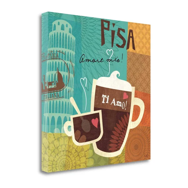 Tangletown Fine Art Cup - Les II by Veronique Charron, Giclee Print on Gallery Wrap Canvas