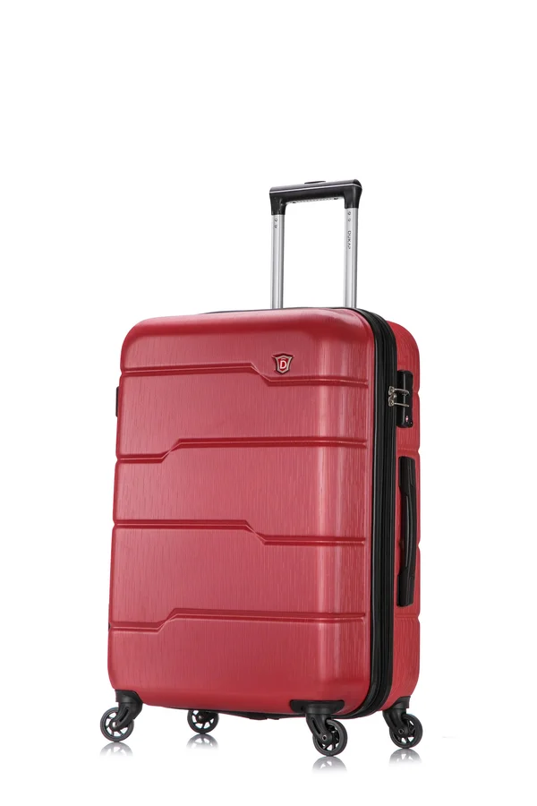 DUKAP Rodez 24 in. Red Lightweight Hardside Spinner