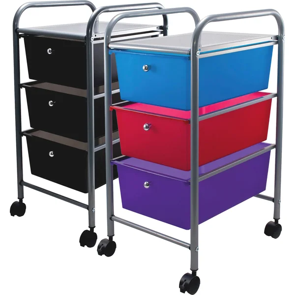Advantus Organizer;3 Drawer;Smoke - 15.25 x 13 in