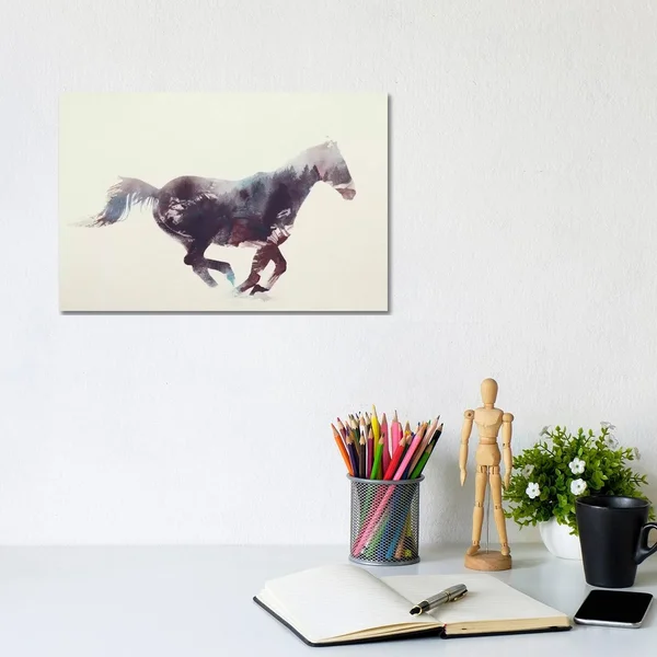 iCanvas Horse I by Andreas Lie Canvas Print 26x40x1.5 1PC6-60x40