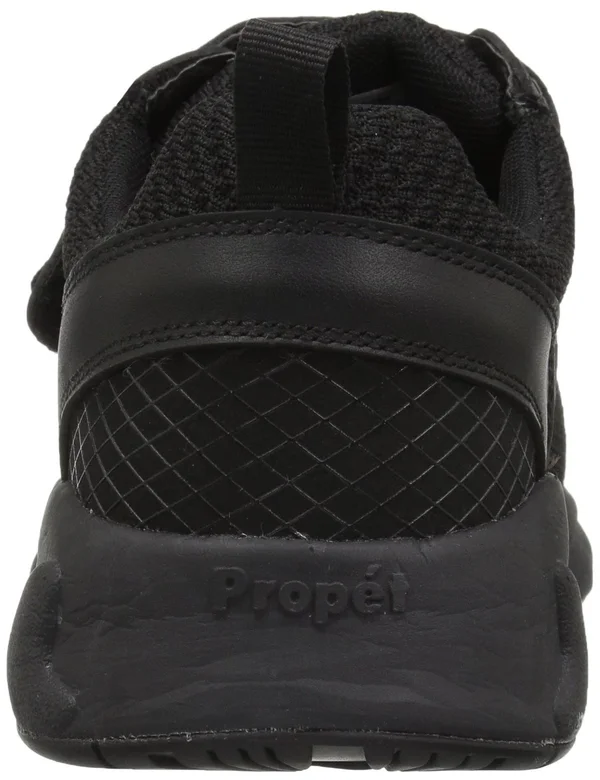 Propet Men's Stability x Strap Sneaker, Black, 7.5 Wide