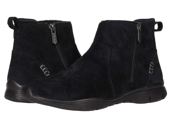 Skechers Women's Seager - Bobble Boots, Black/Black, 7.5