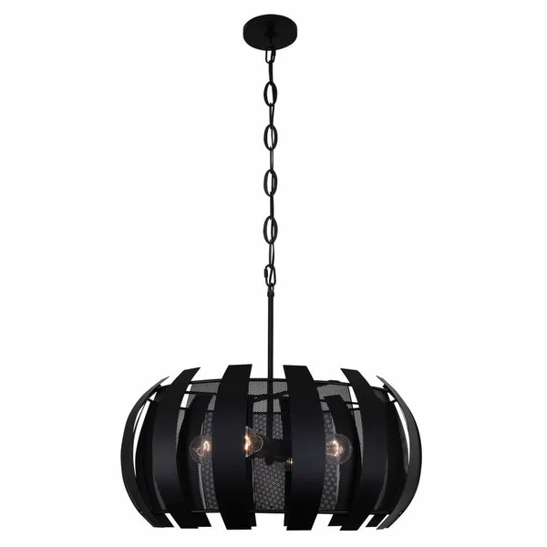 Varaluz Sawyers Bar 4 Light Pendant - Havana Gold - 287P04HG
